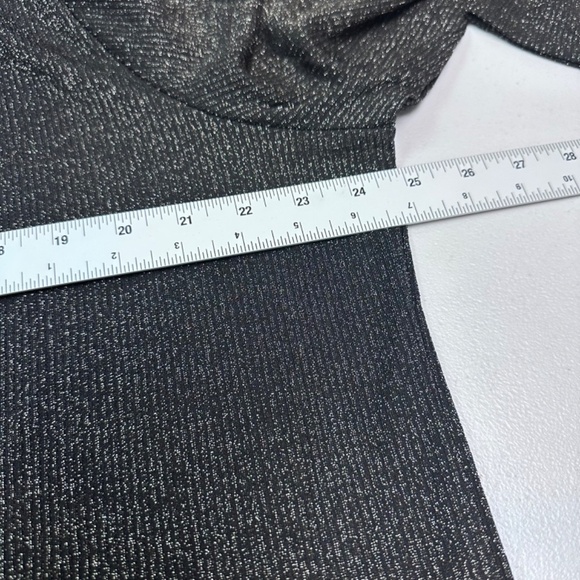 La Joie Sparkly Black Long Sleeve Turtleneck Size 3X - Picture 7 of 8